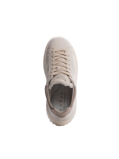 Sneakers H-Stripes Avorio Oro HOGAN | HXW6450FC60 KU00GAN